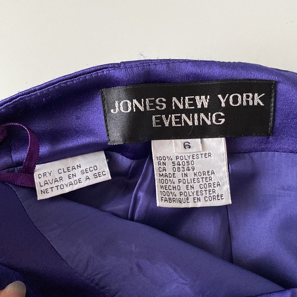 Jones New York Formal, Full length purple skirt, Size 6 - Picture 10 of 11